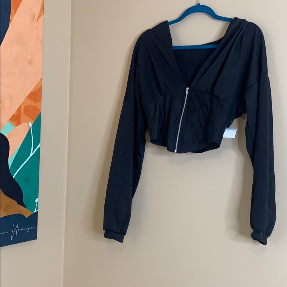 Cropped Hoodie Corset **NWT